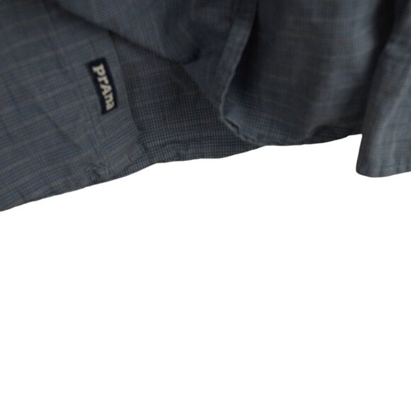 Prana Mens Slim Fit Button Up Shirt Heather‎ Plaid Long Sleeve Cotton Sz S - Picture 4 of 8